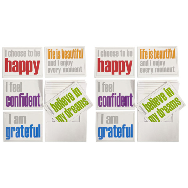 Inspired Note Cards With Envelope, Confidence Booster Set, 10 Per Set, 2 Sets ISM52356NC-2