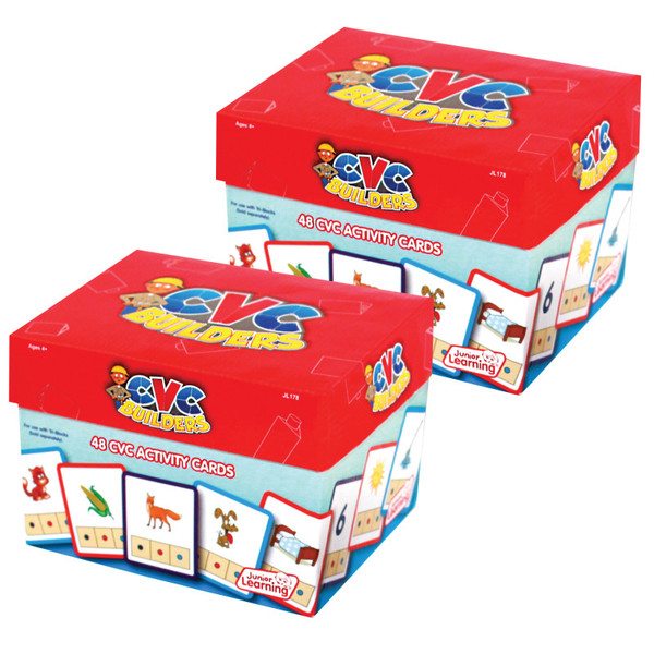 Junior Cvc Builders Activity Cards, 48 Per Set, 2 Sets JRL178-2