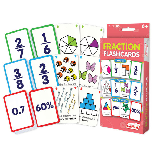Junior Fraction Flash Cards JRL212