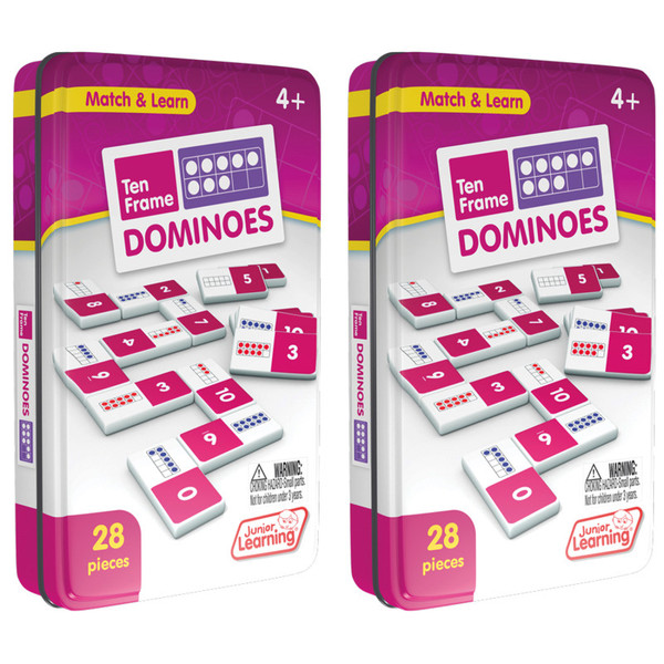 Junior Ten Frames Dominoes, 2 Sets JRL479-2