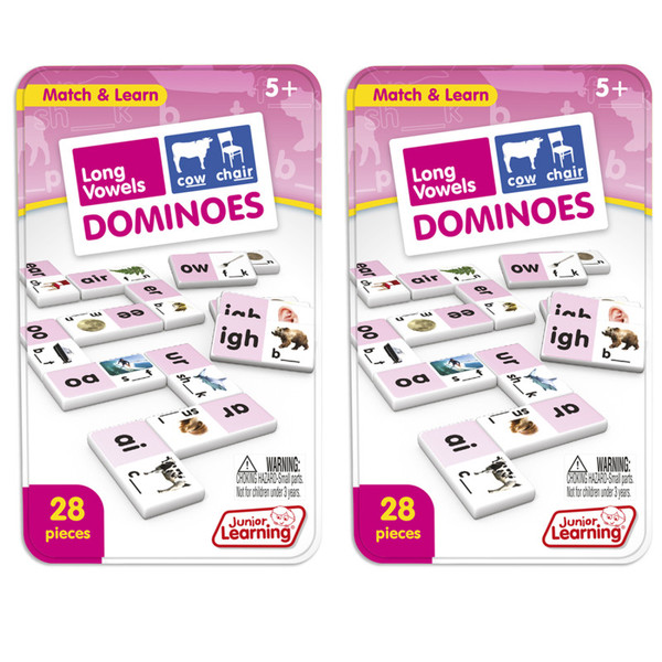 Junior Long Vowels Dominoes, 2 Sets JRL495-2