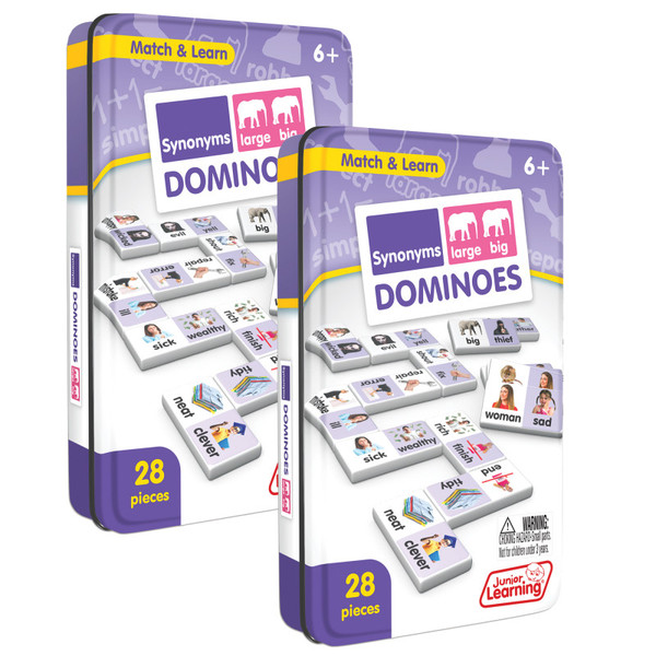 Junior Synonyms Match & Learn Dominoes, Pack Of 2 JRL665-2