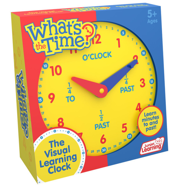 Junior What'S The Time? Geared Clock JRL718