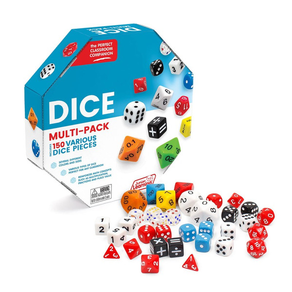 Junior Dice Multi-Pack, 150 Pieces JRL727
