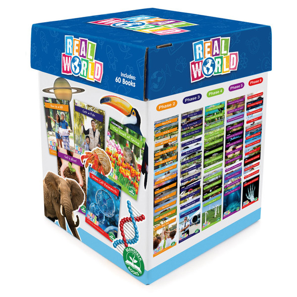 Beanstalk Decodable Readers, Real World Readers, 60 Books JRLBB175