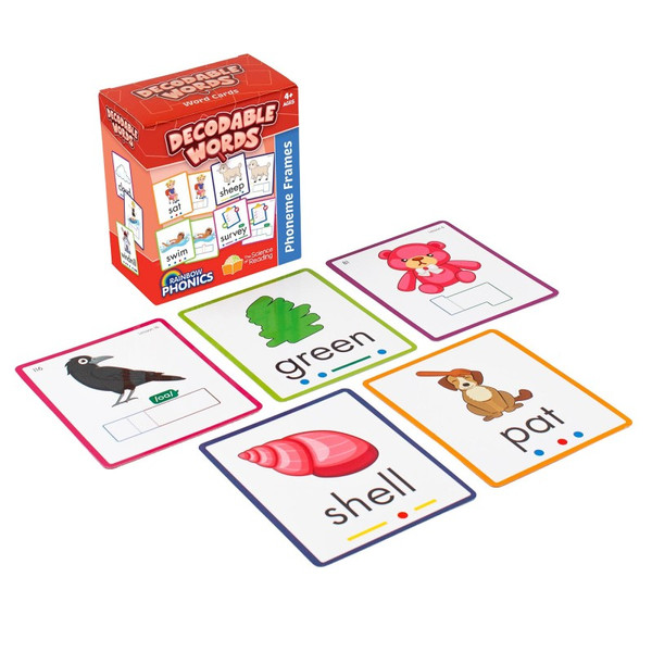 Junior Rainbow Phonics Decodable Word Cards JRLRP105