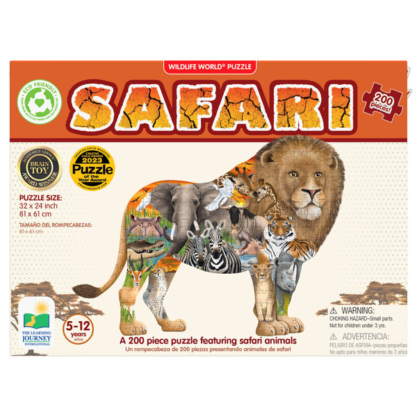 The Wildlife World - Safari Puzzle, 200 Pieces LJI223697
