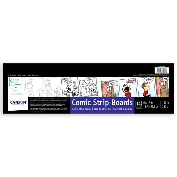 Canson Artist Series Comic Strip Board, 14 Sheet, 5X17 Inch, 1 Count MCXC100510869