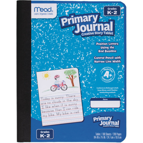 Mead Primary Journal Half Page Ruled, 100 Sheets MEA09554