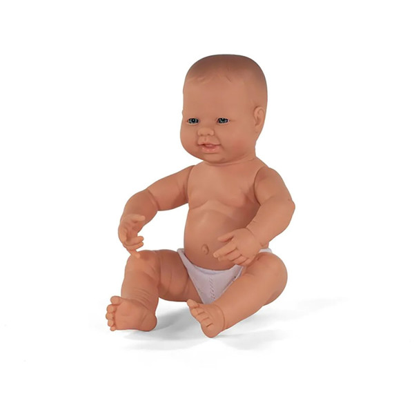 Miniland Anatomically Correct Newborn Doll, 15-3/4", Caucasian Boy MLE31001