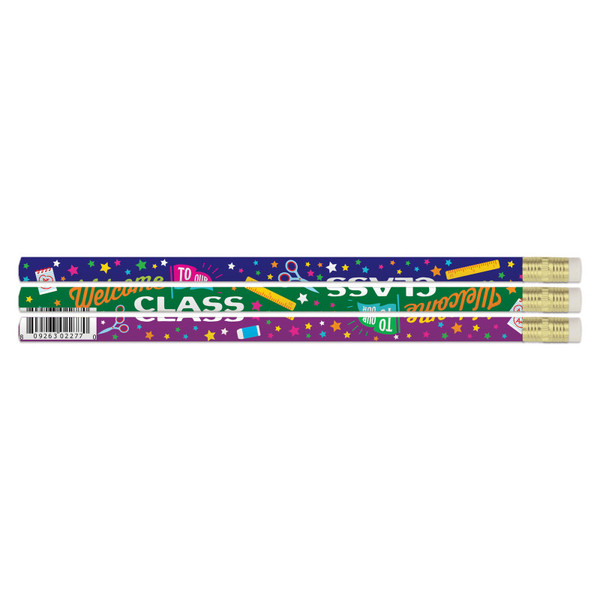 Musgrave Welcome To Our Class Motivational Pencils, 12 Per Pack, 12 Packs MUS2277D-12