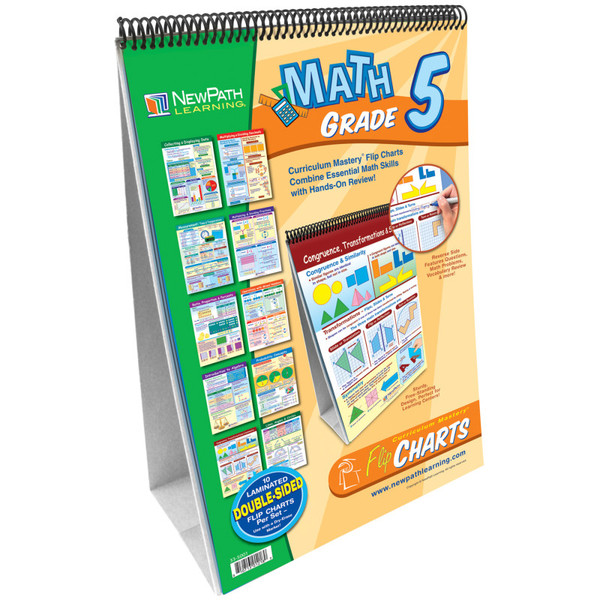 Newpath Math Skills Curriculum Mastery Flip Chart, Grade 5 NP-335001