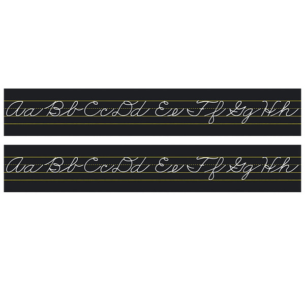 North Alphabet Lines Black Traditional Cursive, Pack Of 2 NST9034-2