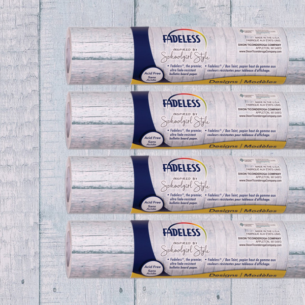 Fadeless Schoolgirl Style Bulletin Board Paper, 48" X 12', Southern Charm, 4 Rolls PAC0040138