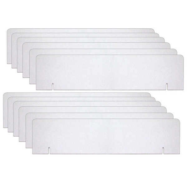 Pacon Presentation Board Headers, White, 36" X 9.5", Pack Of 12 Boards PAC3761-12