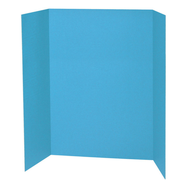 Pacon Presentation Board, Sky Blue, Single Wall, 48" X 36", 1 Board PAC3771