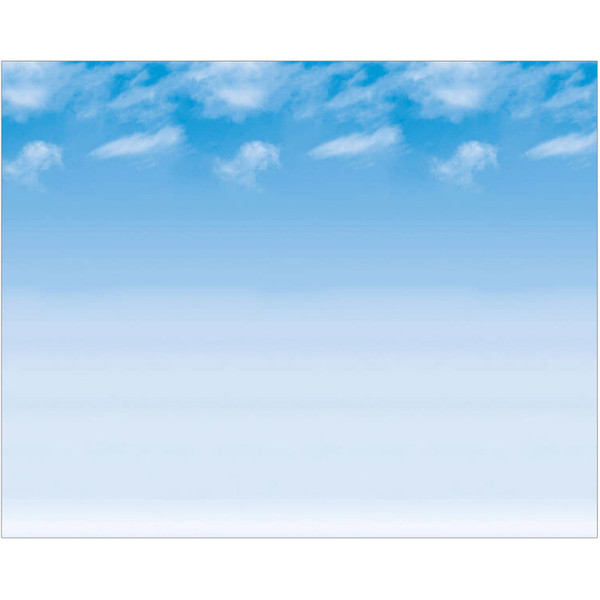 Fadeless Bulletin Board Art Paper, Wispy Clouds, 48" X 12', 4 Rolls PAC56938
