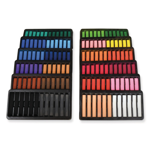 Creativity Square Artist Pastels, 24 Assorted Colors, 6 Each, 2-3/8" X 3/8" X 3/8", 144 Pieces PACAC9750