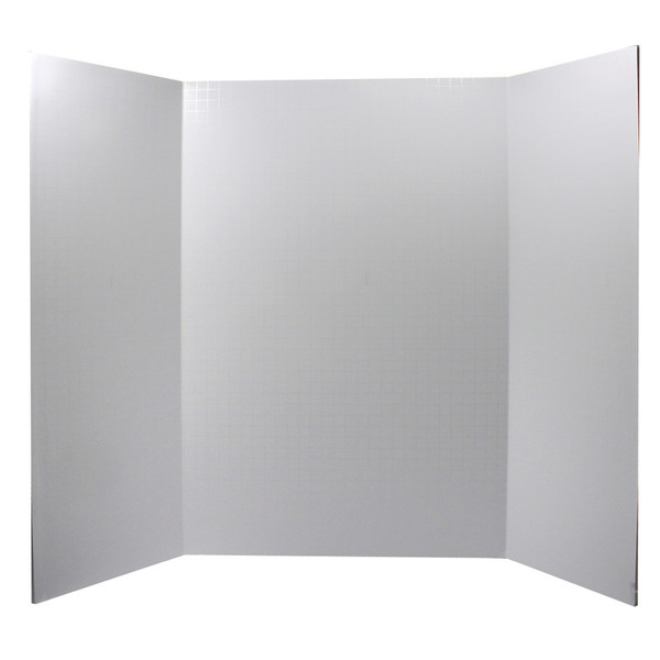 Ghostline Foam Presentation Board, White, 1/2" Faint Grid 28" X 22", 1 Board PACCAR12080