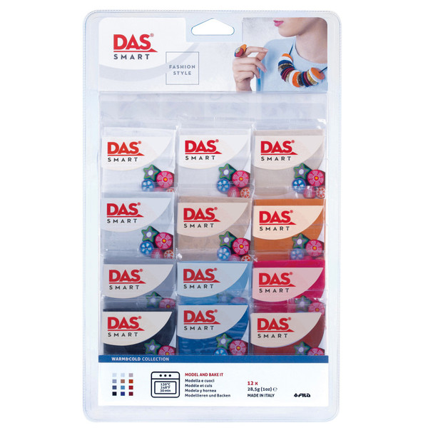Das Smart Clay Set, Warm & Cool Set, Set Of 12 (1 Oz.) Packs PACF322300