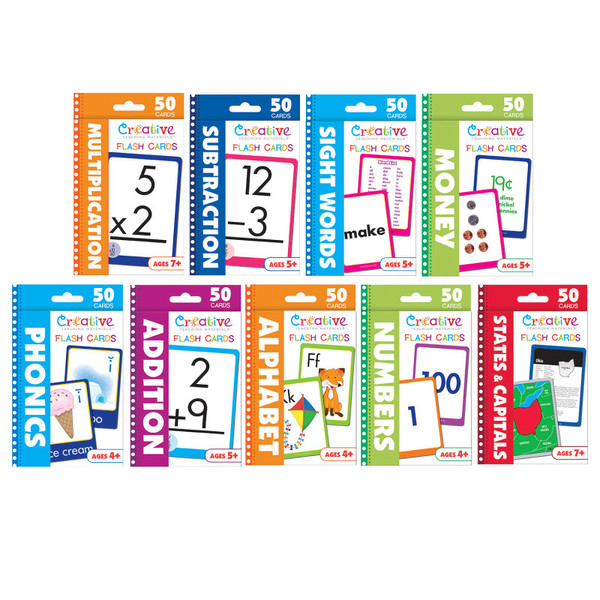 Creative Ultimate Flashcards Bundle, Set Of 9 Packs PBSCTM2009