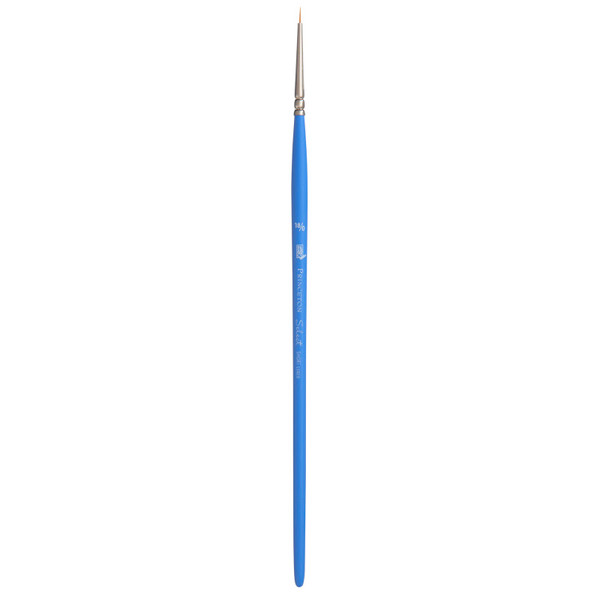 Princeton Select Artiste Short Liner Brush, Synthetic Bristles, Short Handle Mixed Media Paintbrush, Jewel Blue, Size 18/0, 1 Count PBXP3750SL180