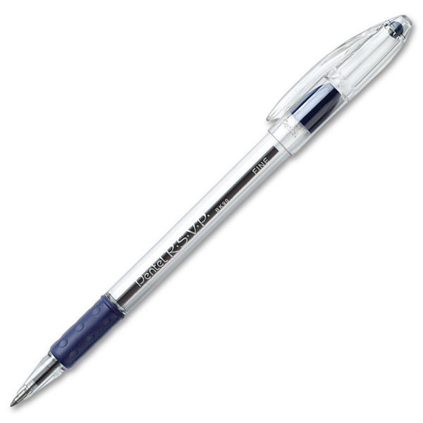 Pentel R.S.V.P. Ballpoint Pen, Fine Point, Blue PENBK90C