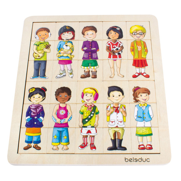 Beleduc Match & Mix Kids Puzzle PLWB11130