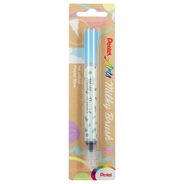 Pentel Milky Brush Pen, Pastel Blue Ink, 1-Pack PTAXGFHBPPSX