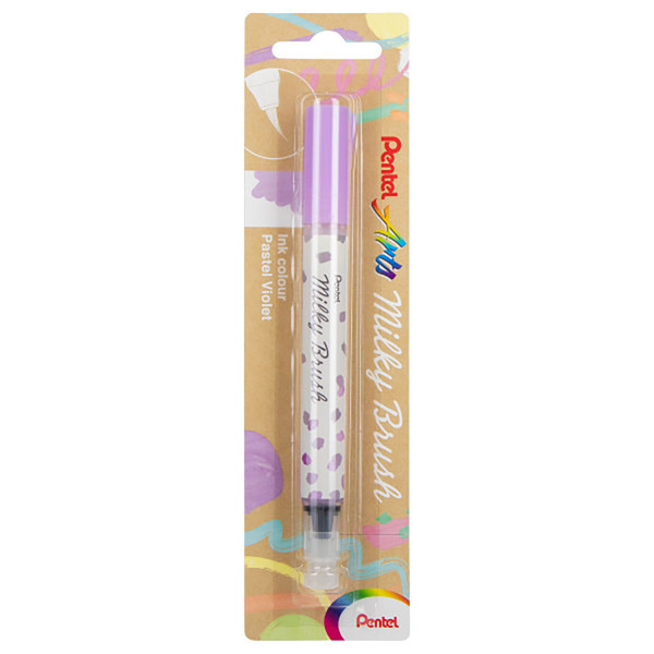 Pentel Milky Brush Pen, Pastel Violet Ink, 1-Pack PTAXGFHBPPVX