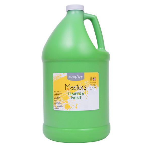 Handy Little Masters Tempera Paint, Light Green, Gallon RPC204742
