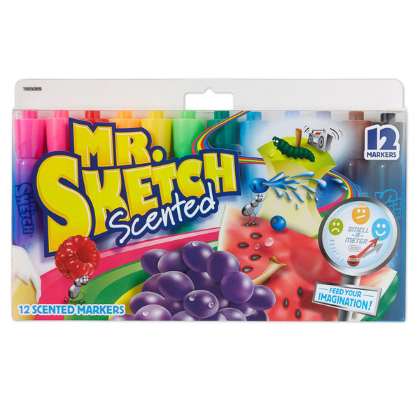 Mr. Scented Markers, Chisel Tip, Assorted Colors, Pack Of 12 SAN1905069