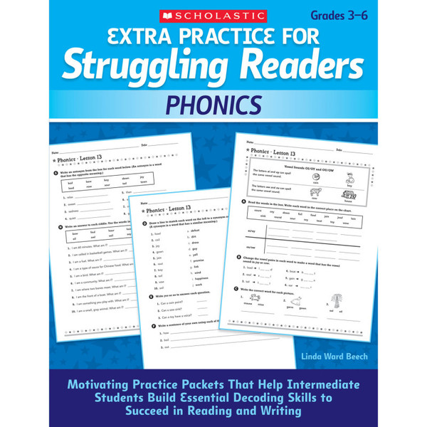 Scholastic Extra Practice For Struggling Readers: Phonics SC-512409