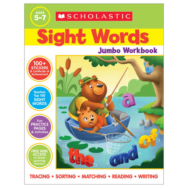 Scholastic Scholastic Sight Words Jumbo Workbook SC-714688