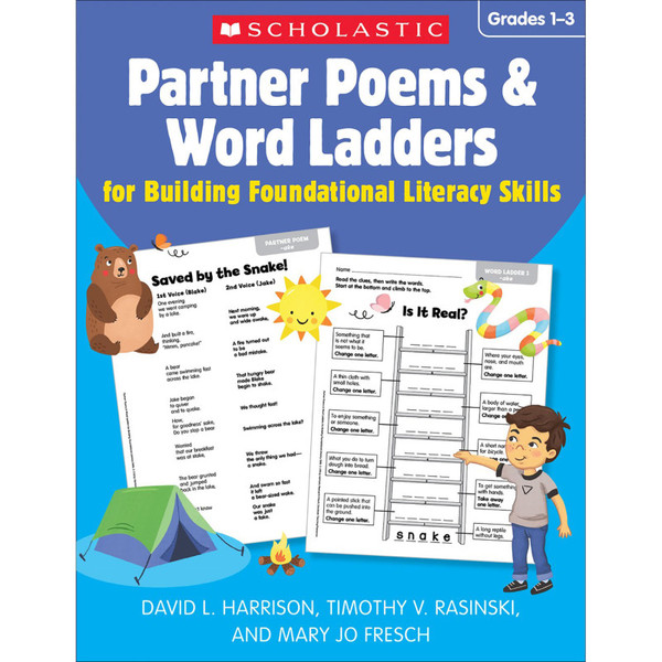 Scholastic Partner Poems & Word Ladders For Building Foundational Literacy Skills: Grades 13 SC-734190
