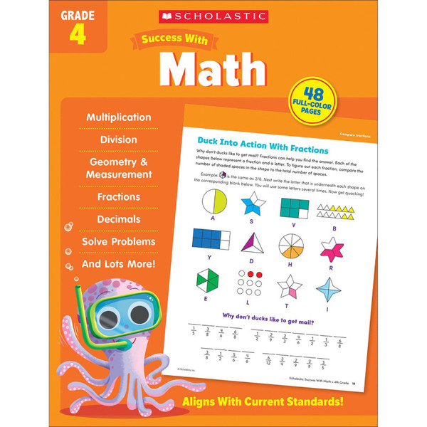 Scholastic Success With Math: Grade 4 SC-735536