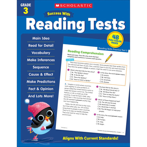 Scholastic Success With Reading Tests: Grade 3 SC-735548