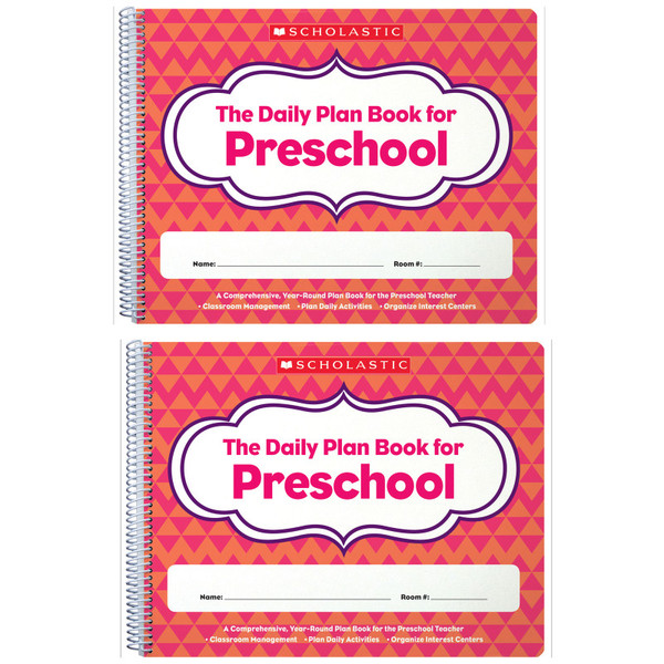 Scholastic The Daily Plan Book For Preschool, Pack Of 2 SC-806458-2