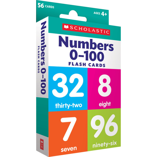 Scholastic Flash Cards: Numbers 0 - 100 SC-823355