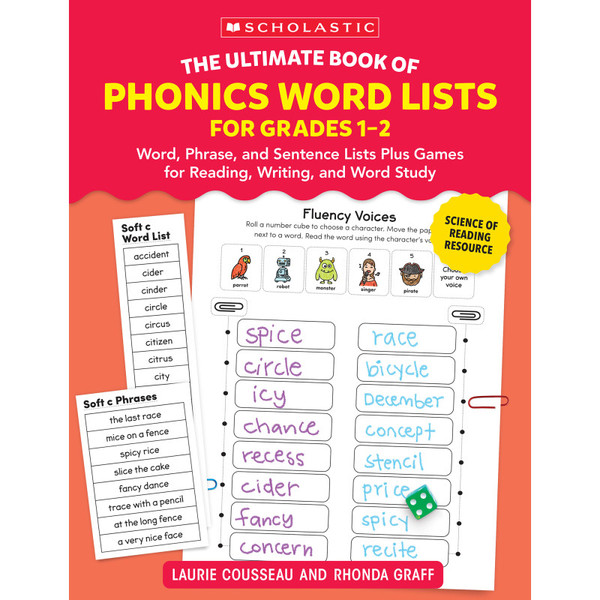 Scholastic The Ultimate Book Of Phonics Word Lists: Grades 1-2 SC-9781546112686