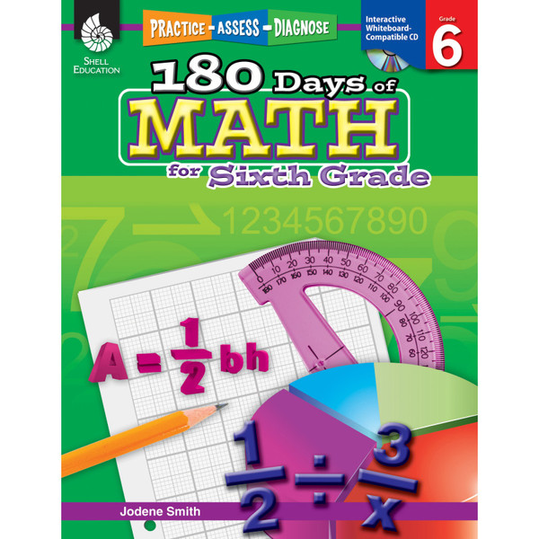 Shell 180 Days Of Math For Sixth Grade SEP50802