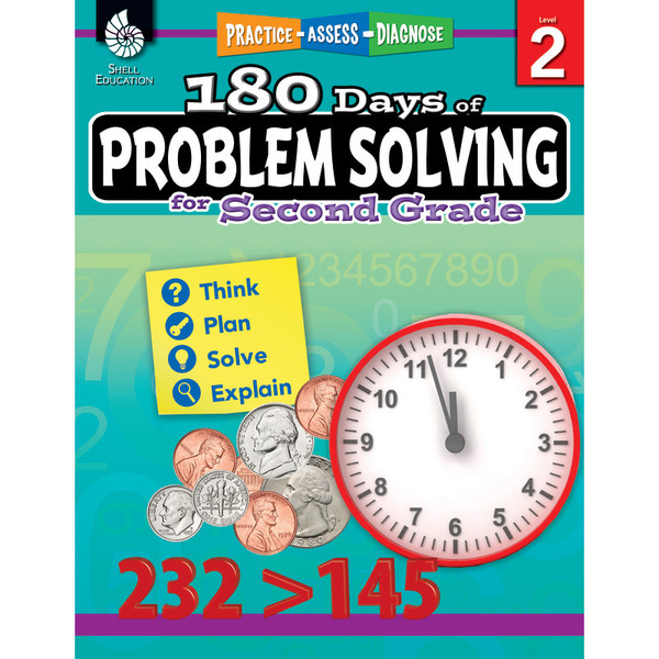 Shell 180 Days Of Problem Solving For Second Grade SEP51614