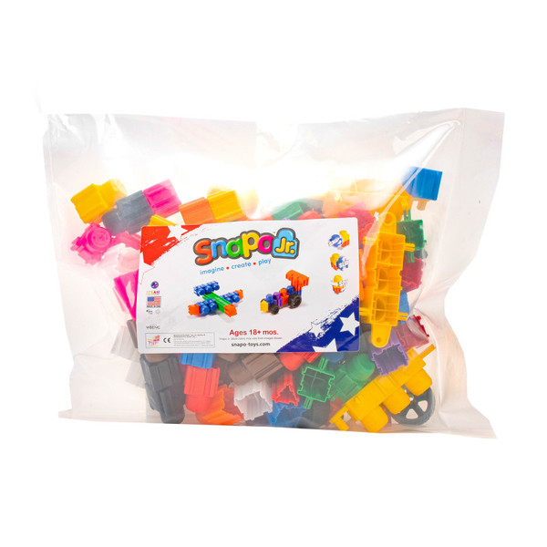 Snapo Building Blocks, Mega Builders Kit, 125 Pieces SNP32125