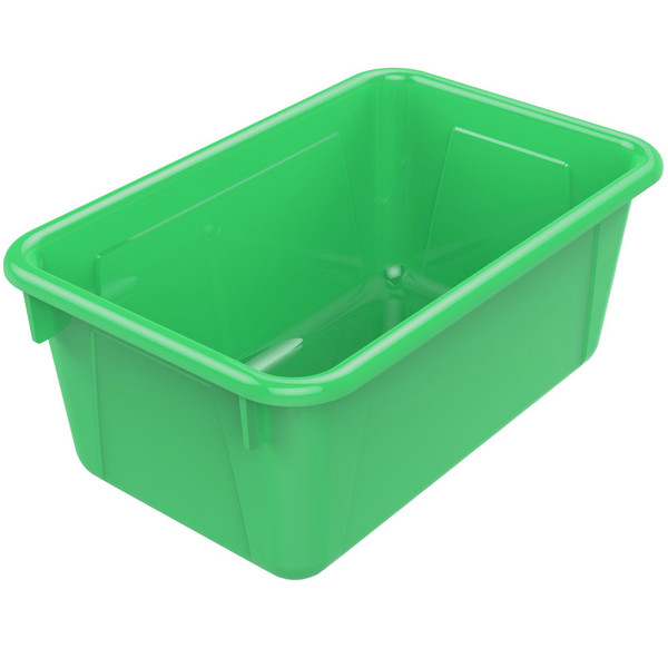 Storex Small Cubby Bin, Green STX62417U05C