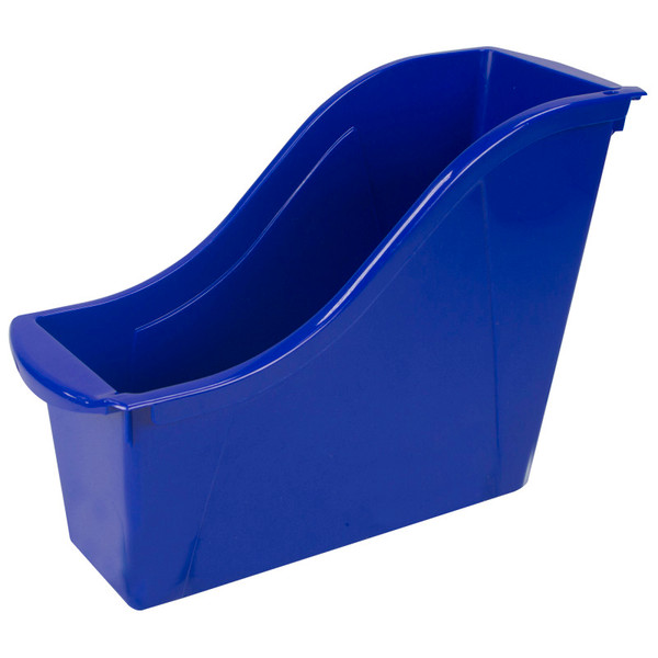 Storex Small Book Bin, Blue STX71108U06C