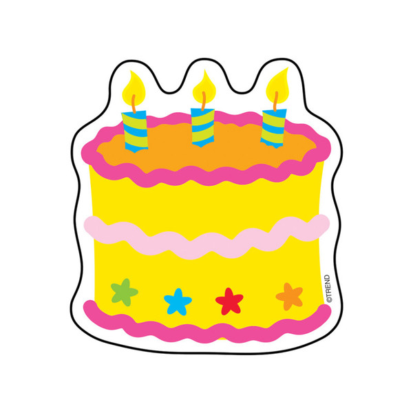 Trend Birthday Cake Mini Accents, 36 Ct T-10505