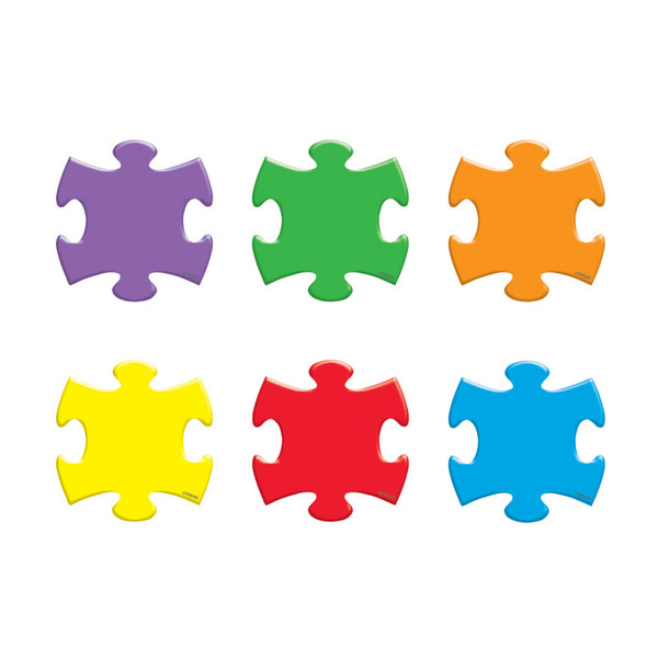 Trend Puzzle Pieces Mini Accents Variety Pack, 36 Ct T-10805