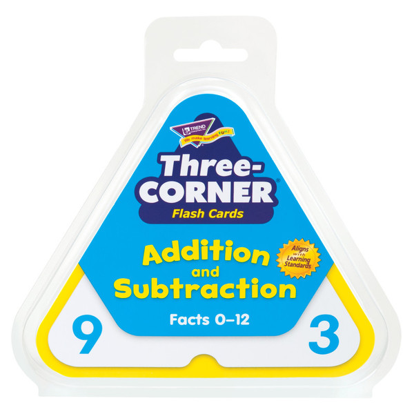 Trend Addition And Subtraction Three-Corner Flash Cards T-1670