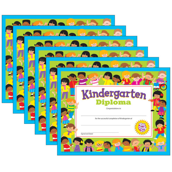 Trend Kindergarten Diploma, 30 Per Pack, 6 Packs T-17005-6