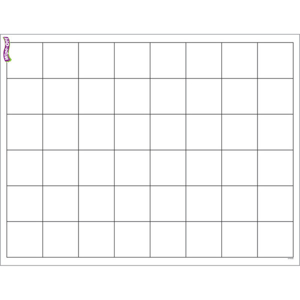 Trend Graphing Grid (Large Squares) Wipe-Off Chart, 17" X 22" T-27306